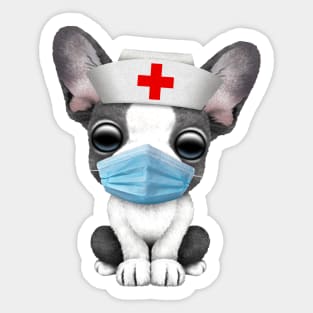 Cute French Bulldog Puppy Nurse Sticker